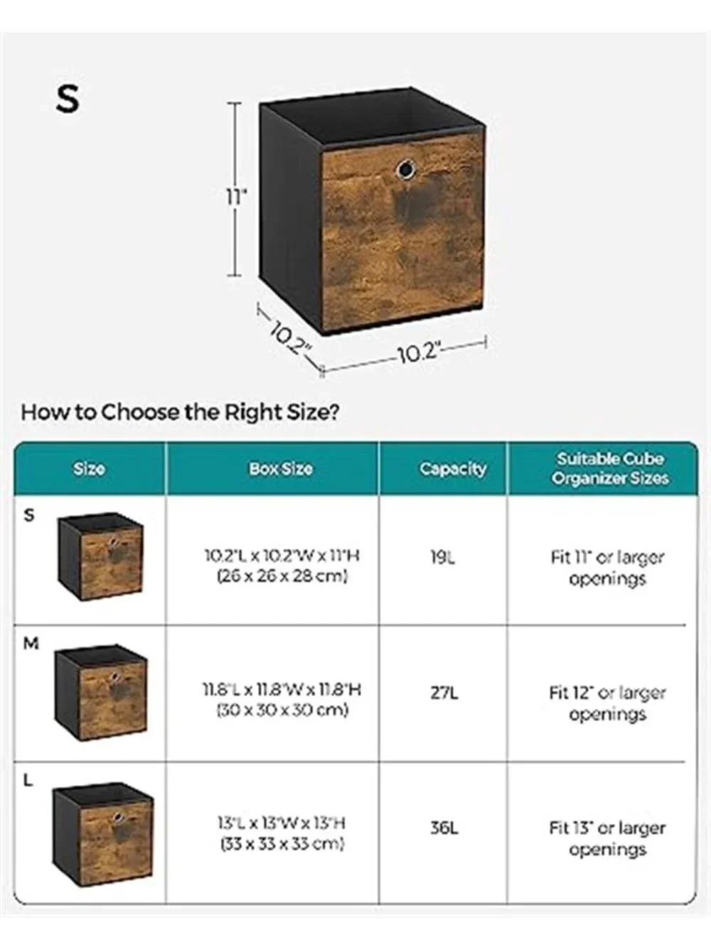 Storage Cubes Foldable Fabric Storage Bins Set of 6
